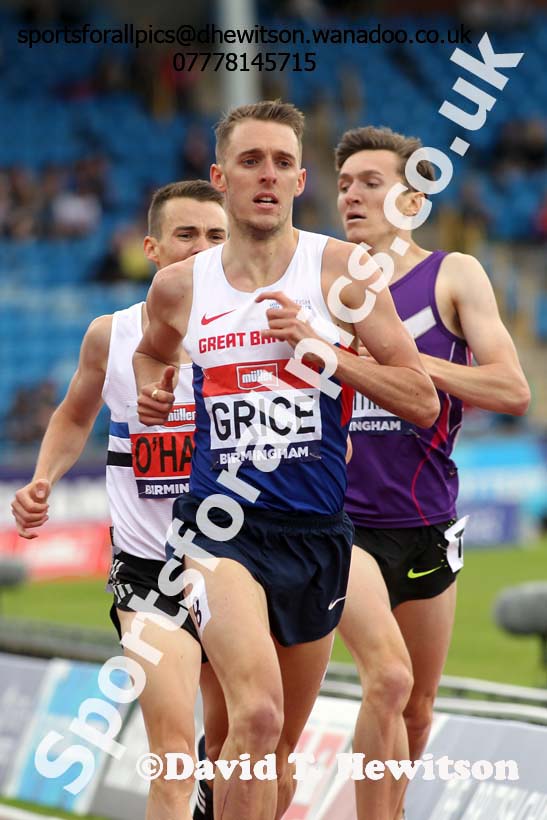 Mens 1500 metres, British Championships, Birmingham. Photo: David T. Hewitson/Sports for All Pics